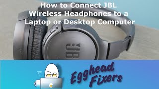 How to Connect JBL Wireless Headphones to a Laptop or Desktop Computer [upl. by Yllac]