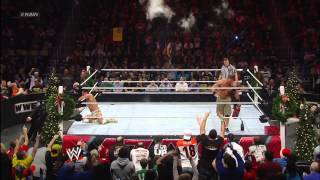 John Cena vs Alberto Del Rio  Miracle on 34th Street Fight Raw Dec 24 2012 [upl. by Rouvin]