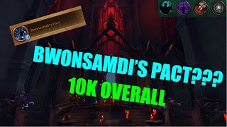 HoA 21 Fortified  BWONSAMDIS PACT  10k OVERALL  244 iLvl Shadow Priest  Shadowlands S2 91 [upl. by Nohshan]