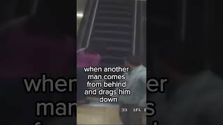 Man drags another man down escalator at mall in Texas shorts [upl. by Clevey572]