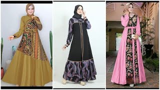 Inspirasi baju gamis kombinasi batik [upl. by Trask]