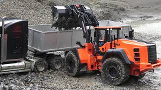 HIDROMEK 640WL RC COOL RC WHEEL LOADER WORK REAL AT THE BIGGEST CONSTRUCTION SITE [upl. by Melisent]