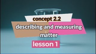 concept 22  describing and measuring matter lesson 1 science grade 5 first term [upl. by Atinnor]