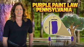 Pennsylvanias Purple Paint Law Explained  How to Protect Your Property in PA [upl. by Eisaj596]