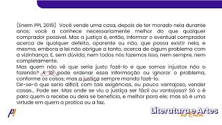 ENEM PPL 2019  TEORIA LITERÁRIA  Você vende uma casa depois de ter morado nela durante anos [upl. by Cawley]