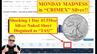 COMEX SILVER Shocking 1Day 435Moz Disguised SILVER Short by quotTASquot RIGGERS PANICKING Bix Weir [upl. by Eellehs621]