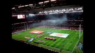 Welsh National Anthem  Wales v England 6 Nations Rugby 2013 [upl. by Etnud]