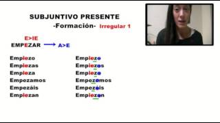 Spanish Lessons  Irregular Present Subjunctive 1 [upl. by Litnahs162]