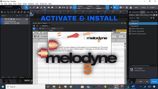 Melodyne Tutorial  How to Activate and Install Melodine 5 Melodyne 5 [upl. by Desireah774]