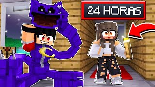 Me vesti de CATNAP e ASSUSTEI meus AMIGOS no Minecraft por 24 HORAS ‹‹ P3DRU ›› [upl. by Roseline]