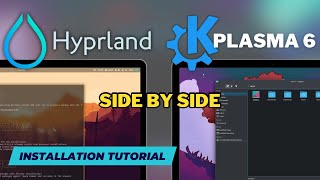 HYPRLAND and PLASMA 6 on Arch Linux side by side Installation with Hyprland Starter amp ML4W Dotfiles [upl. by Eatnwahs722]