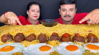 SPICY🔥🌶 NOODLES CHALLENGESUNNY SIDE UP EGG CHALLENGEMANCHURIAN CHALLENGE foodasmrmukbangviral [upl. by Uund172]