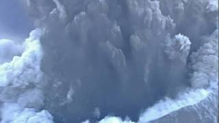 Spectacular footage from above the volcanic crater [upl. by Ahsemed]