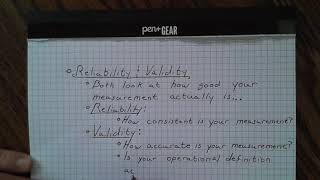 Reliability amp Validity [upl. by Rockie667]