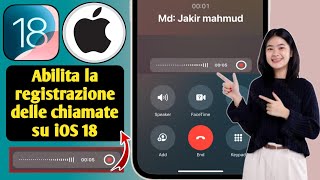 Come abilitare la registrazione delle chiamate in iPhone iOS 18 [upl. by Polky]