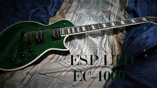 ESP LTD Deluxe EC1000 Review [upl. by Akeemat]