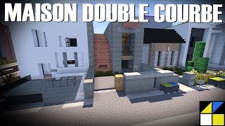 Minecraft  Maison moderne à toits courbes [upl. by Amado]