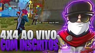 🟣 FREE FIRE AO VIVO 🟣 6X6  4X4 COM INSCRITOS 🟣 SALINHA  RANK 🟣 [upl. by Ecirtemed]