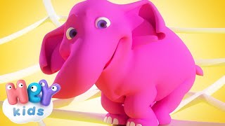 En Elefant Balanserade  HeyKids Svenska  lär barnen att räkna [upl. by Ayekam]