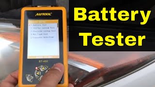 Autool BT460 Car Battery Tester ReviewSuper Easy To Use [upl. by Leirbma362]