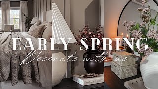 Decorate with me  Bedroom Refresh  Early Spring decor 2024 [upl. by Abisia]