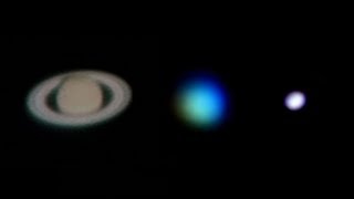 Live Footage Of Saturn Uranus amp Neptune Through My Telescope [upl. by Jaycee]