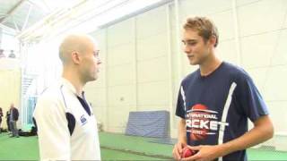 How to bowl with Stuart Broad  1 The Grip [upl. by Fridlund482]