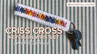 Criss Cross Keychain Wristlet Tutorial [upl. by Cayser118]