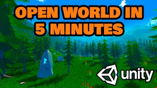 Build a beautiful 3D open world in 5 minutes  Unity [upl. by Mindy]