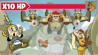 Derroto a los Perritos Pero con la VIDA x10  Cuphead DLC [upl. by Borras272]