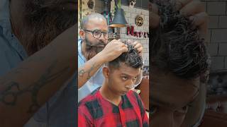 Hair perming  Curly hair for boys  trending Hairstyle for boys shorts youtubeshorts hairstyle [upl. by Ulphiah]