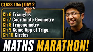 Class 10th Maths Marathon  CH 6 to CH 10 🔥  Shobhit Nirwan [upl. by Emilio332]