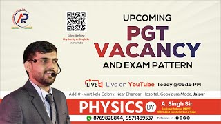 Upcoming PGT Vacancy amp Exam Pattern [upl. by Cort]