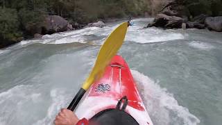 Kayaking on the Durance Durance gorge to slot amp drop Alps 2019 Day4pt4 [upl. by Jer655]