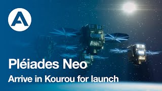 Pléiades Neo satellites arrive in Kourou for launch [upl. by Nary]