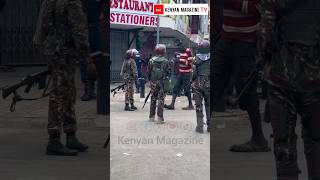 Tallest man in Kenya VS Kenya Police during Gen Z Maandamano  brandley genzGoliath [upl. by Aistek314]