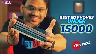 TOP 5 Best 5G Phones Under 15000 in FEB 2024 l Best Mobile Under 15000 [upl. by Neveda]