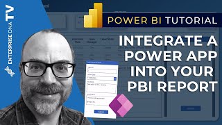 How To Integrate A Power App Into Your Power BI Report [upl. by Kizzee]