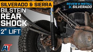 20072018 Silverado amp Sierra 1500 Bilstein Rear Shock for 0 to 2Inch Lift Review amp Install [upl. by Ybot]