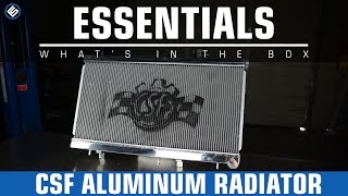 CSF Aluminum Racing Radiators  Whats In The Box [upl. by Ronyar534]