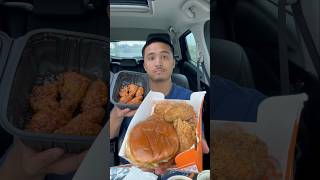 POPEYES CHICKEN ASMR🍗 shorts asmr [upl. by Imefulo]