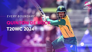 Every Quinton de Kock boundary at T20WC 2024 [upl. by Jola]