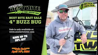 BUZZ BUGS ON SALE NOW AT MISTERTWISTERCOM  Team Twister Pros Best Bite Special [upl. by Yenitirb628]