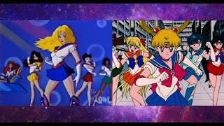 Sailor Moon quotSaban Moonquot vs Sailor Moon Comparison [upl. by Aneeh]