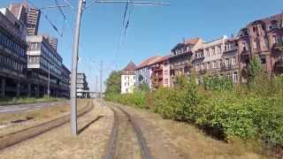 Linie 13 Mit der rnvStraßenbahn durch die Weinberge Linie 4 [upl. by Aynosal]