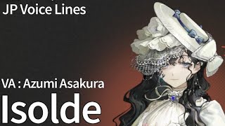 Reverse 1999 Isolde JP Voice Lines [upl. by Engen]