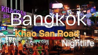 Khao San Road  Bangkok  Nightlife  Telugu Vlogs  Thailand Trip [upl. by Lerad579]