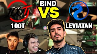 STREAMERS REAGEM AO ROUND MAIS CAÓTICO DA LEVIATAN VS 100T  VCT AMERICAS MELHORES MOMENTOS [upl. by Ephraim235]