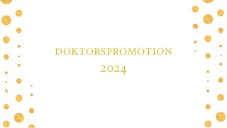 Doktorspromotion vid SLU  SLU doctoral award ceremony 2024 [upl. by Neiviv]