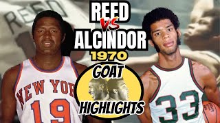 Lew Alcindor vs Willis Reed  True Highlights Offense Defense Missed Shots etc [upl. by Adnamas402]